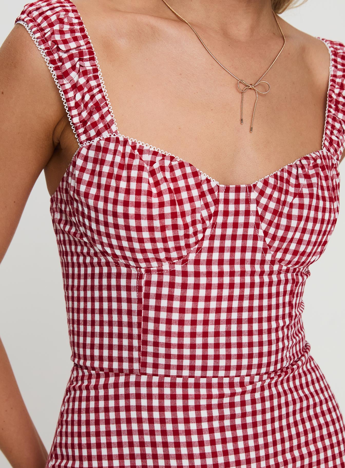 Faubert Mini Dress Red Gingham Petite、mySite、solidvoid