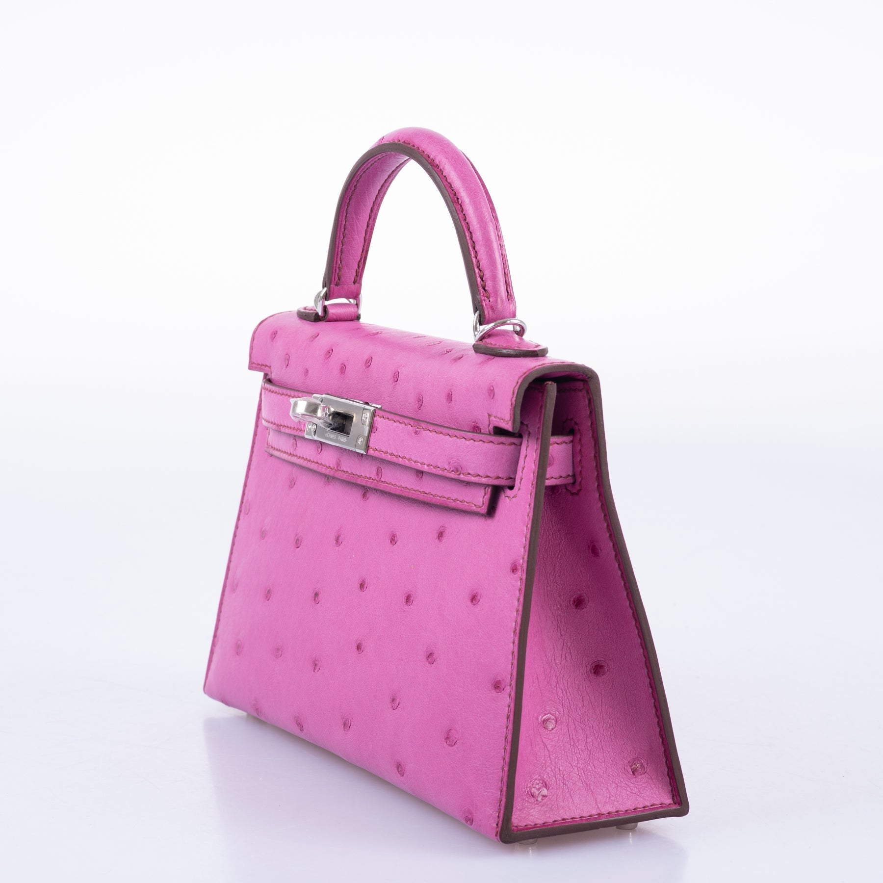 Hermès Mini Kelly 20 Fuchsia Ostrich Palladium Hardware、mySite、garminoutage.com