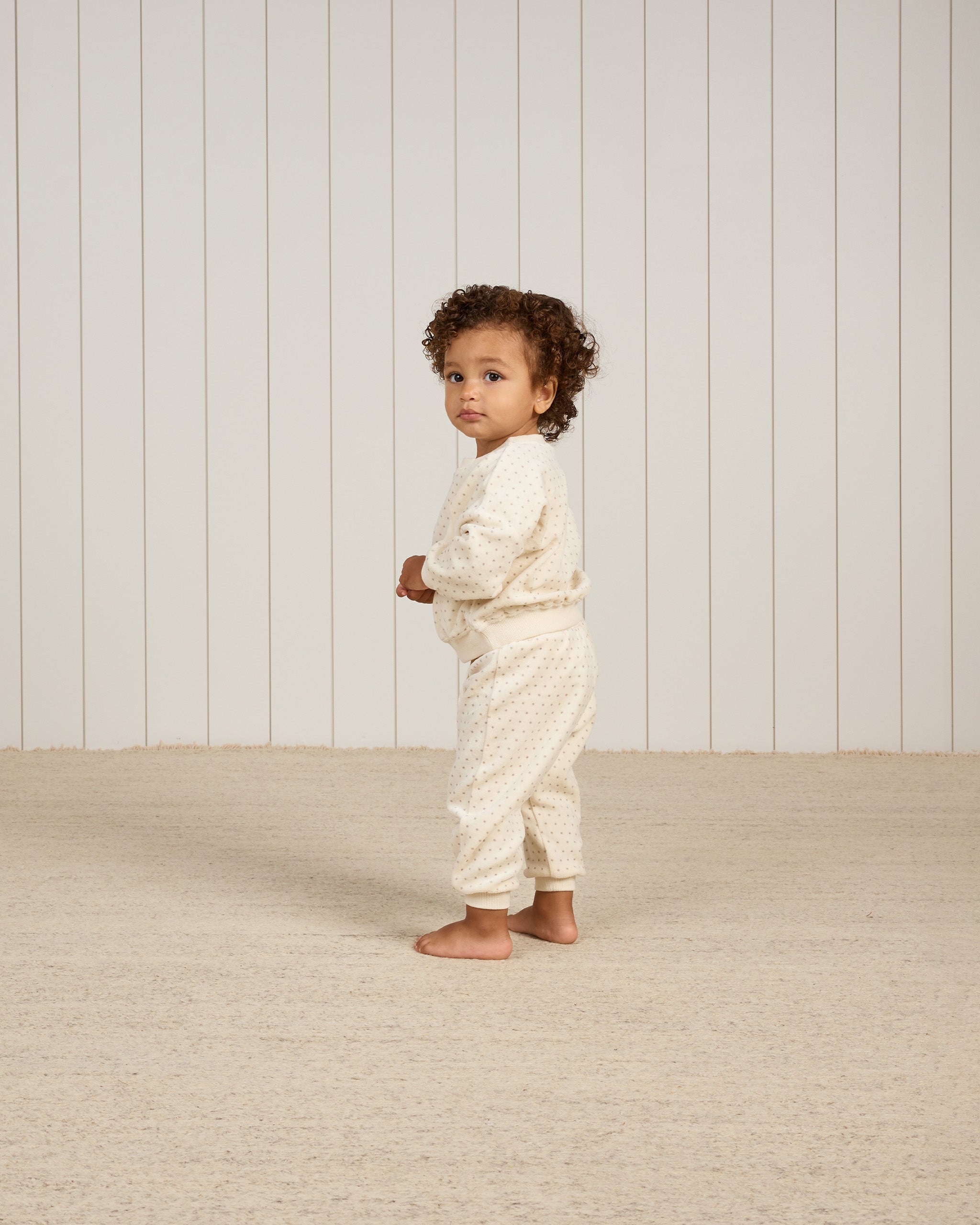  Velour Relaxed Sweatshirt || Polka Dot、mySite、layawaytickets