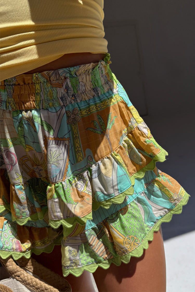 Isla Ruffle Shorts、mySite、solidvoid