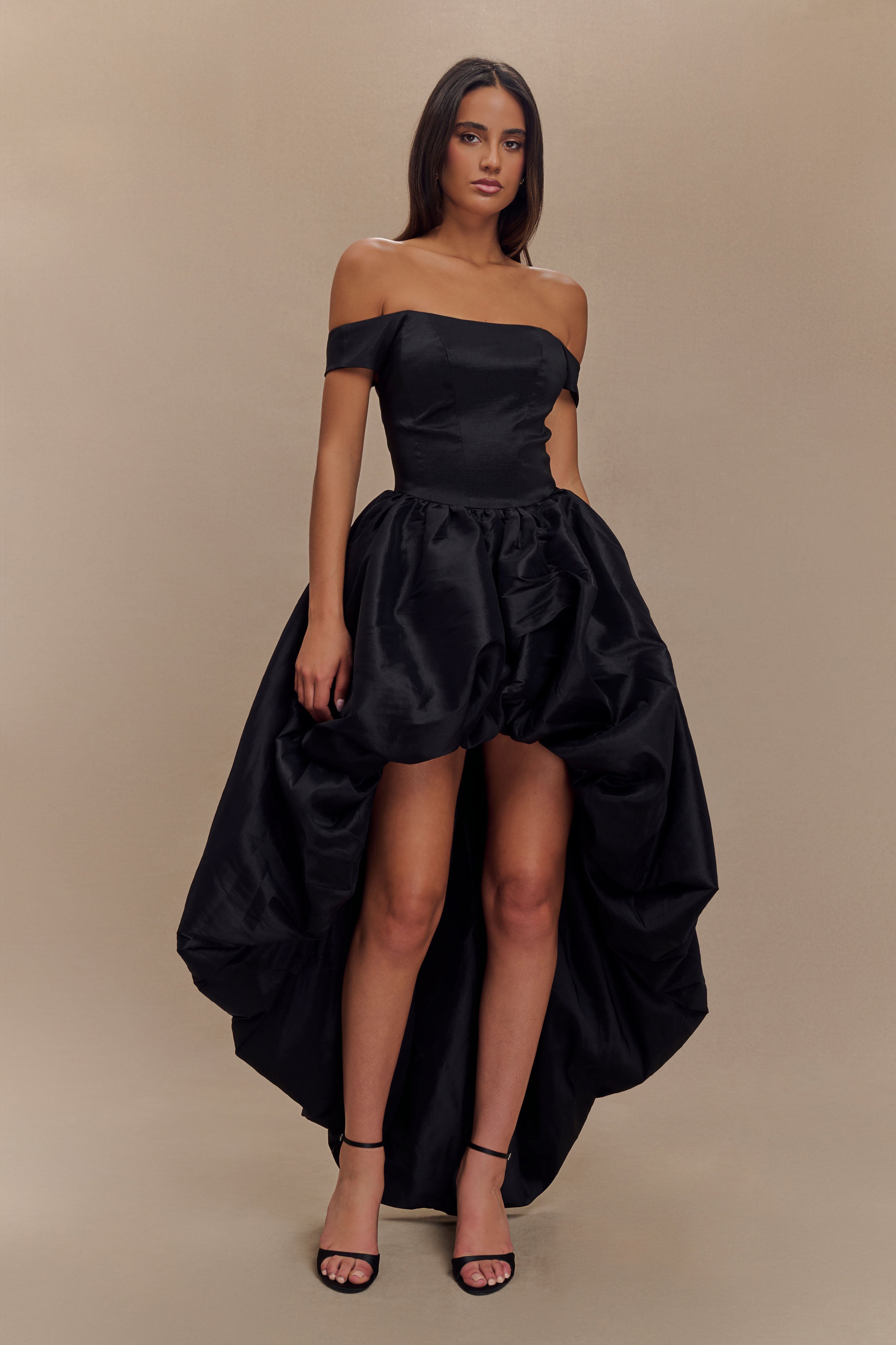 Amelia Bubble Maxi Dress - Black、mySite、solidvoid