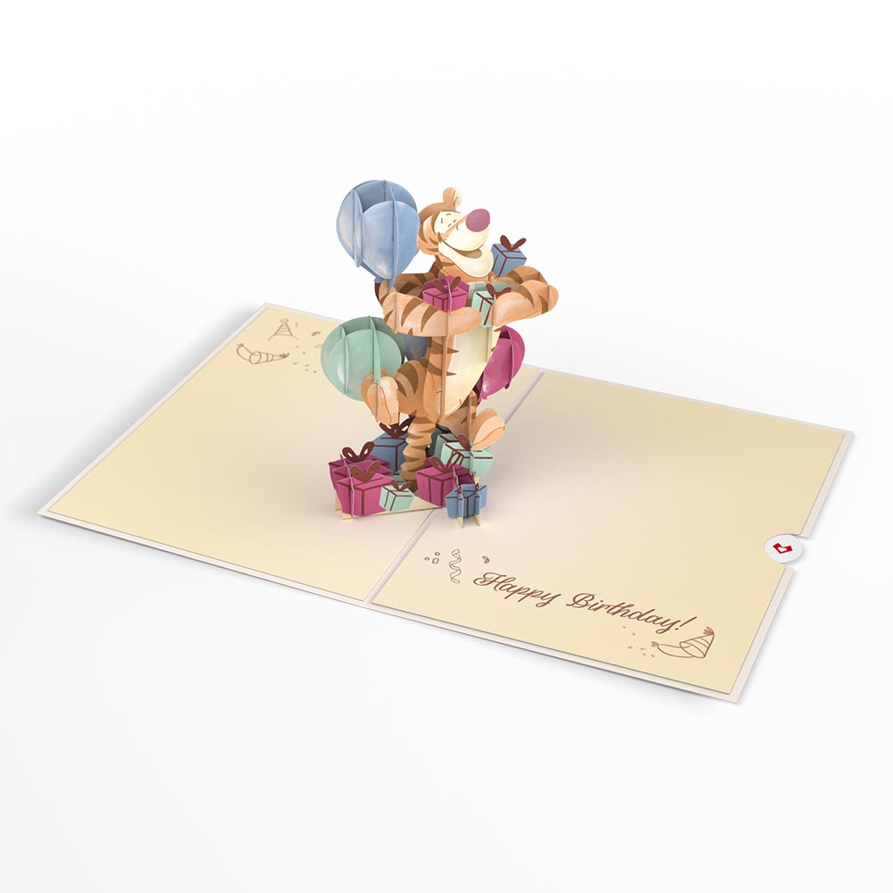 Disney's Winnie The Pooh Tigger Wonderful Birthday Pop-Up Card、mySite、solidvoid
