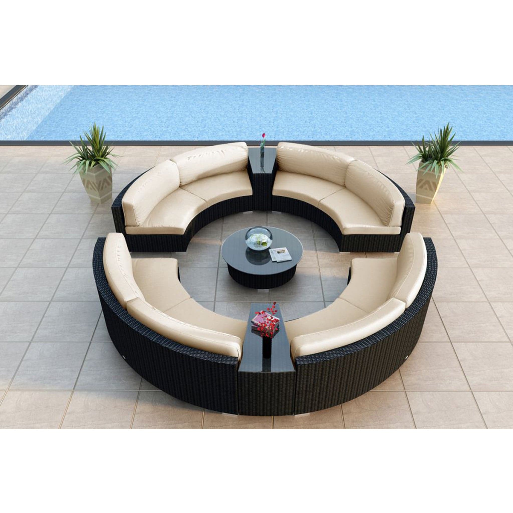 Urbana 7 Piece Curve Sectional Set、mySite、neckold