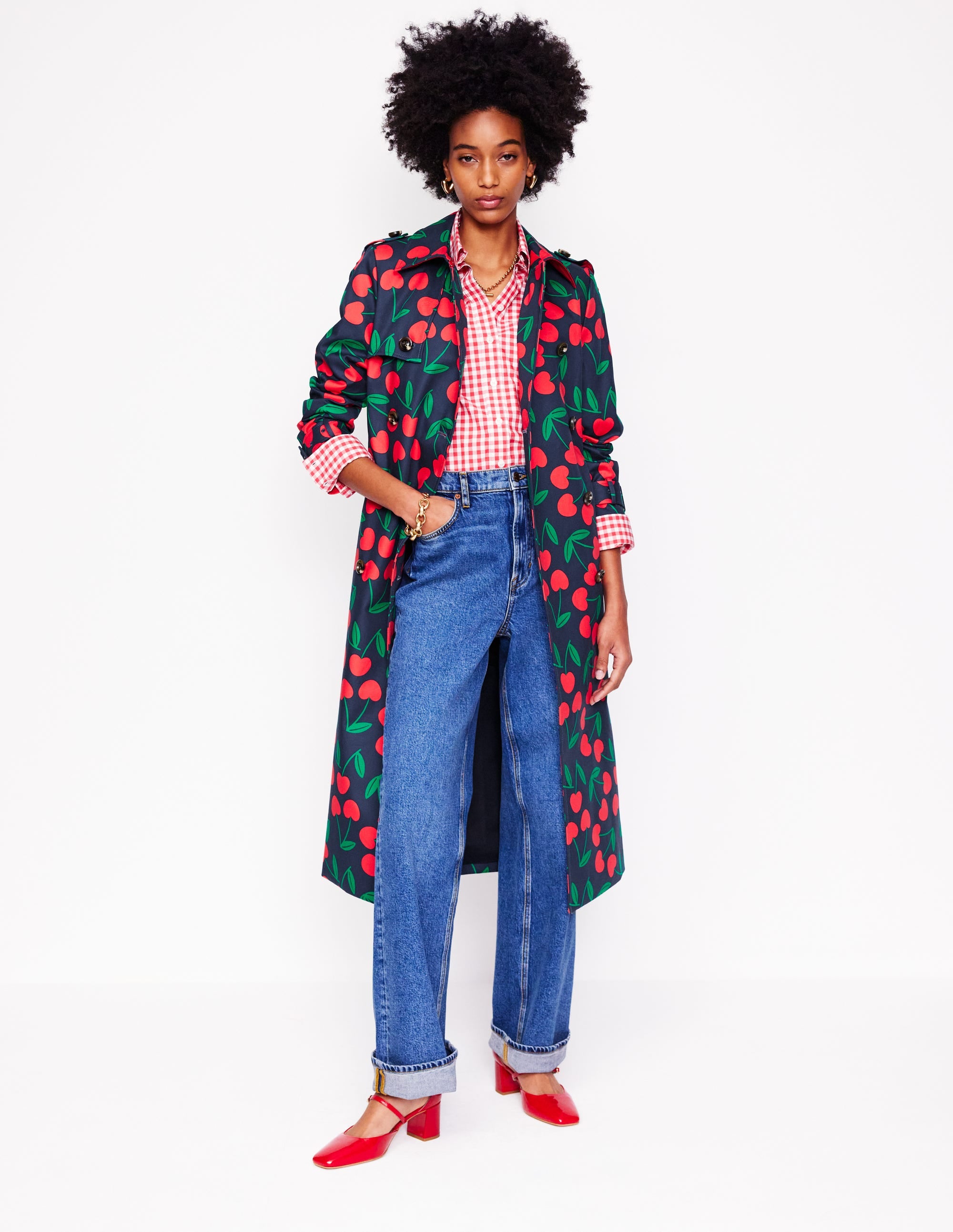  Cheltenham Trench Coat-French Navy, Cherry Scatter、mySite、ashleygrahame