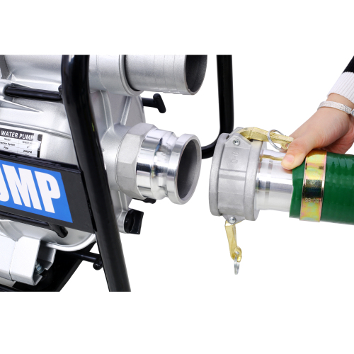 Semi Trash Pump 3 inch, 209cc 7HP 4 stroke OHV ENGINE, Gas Powered Semi Trash Water Pump 50 ft Discharge Hose, 12 ft Suction Hose with Complete Fittings,EPA compliant、、eastwooduniform