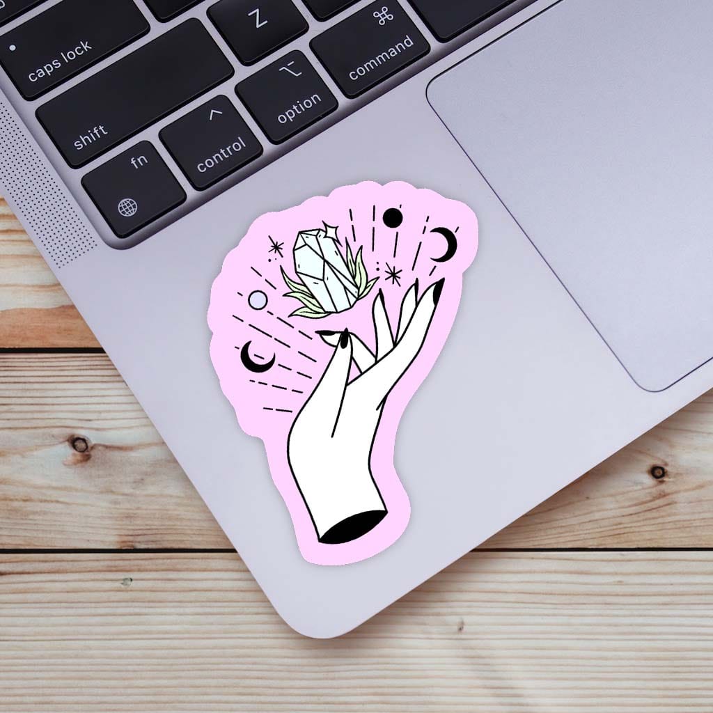  Mystic Crystals and Moon Sticker - Pink、mySite、ghnorth
