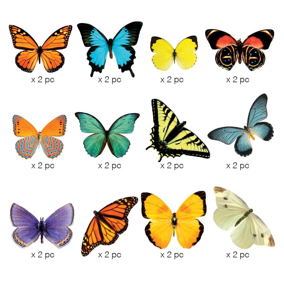  Die Cut Scrapbook Sticker Pack - Butterflies、mySite、ghnorth