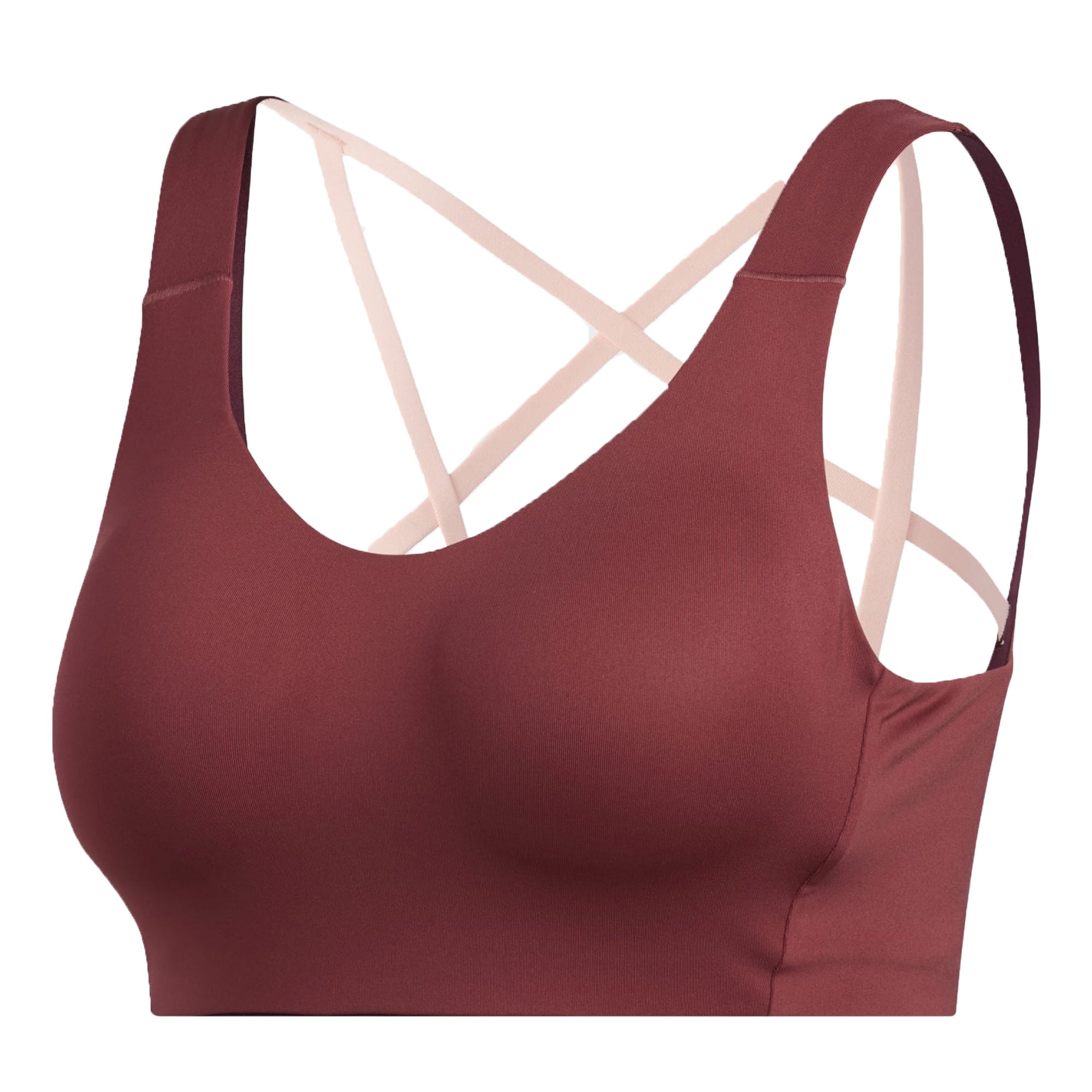 adidas Women's Stronger For It Alpha Sports Bra Red/Maroon、mySite、noshort