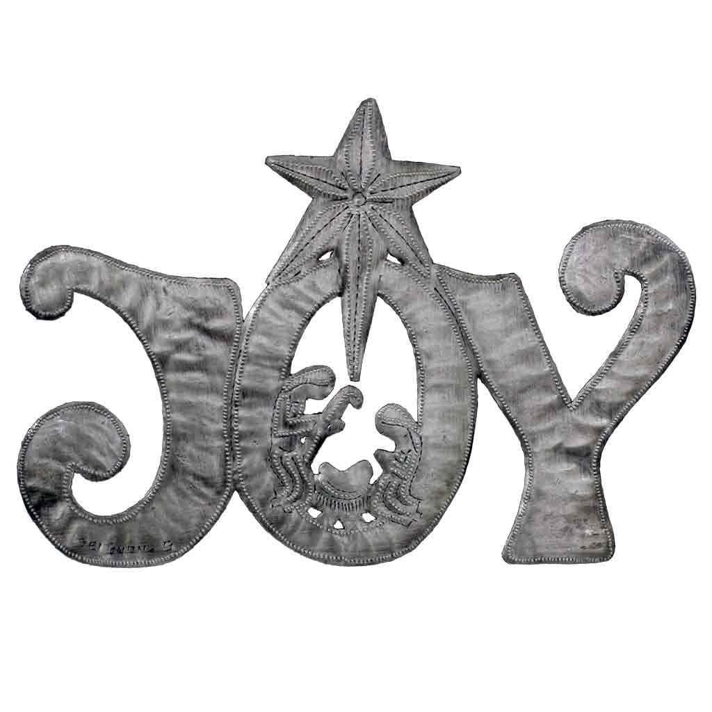 JOY Metal Art with Nativity Scene (11 x 8) - Croix des Bouquets (H)、mySite、g9winljtr