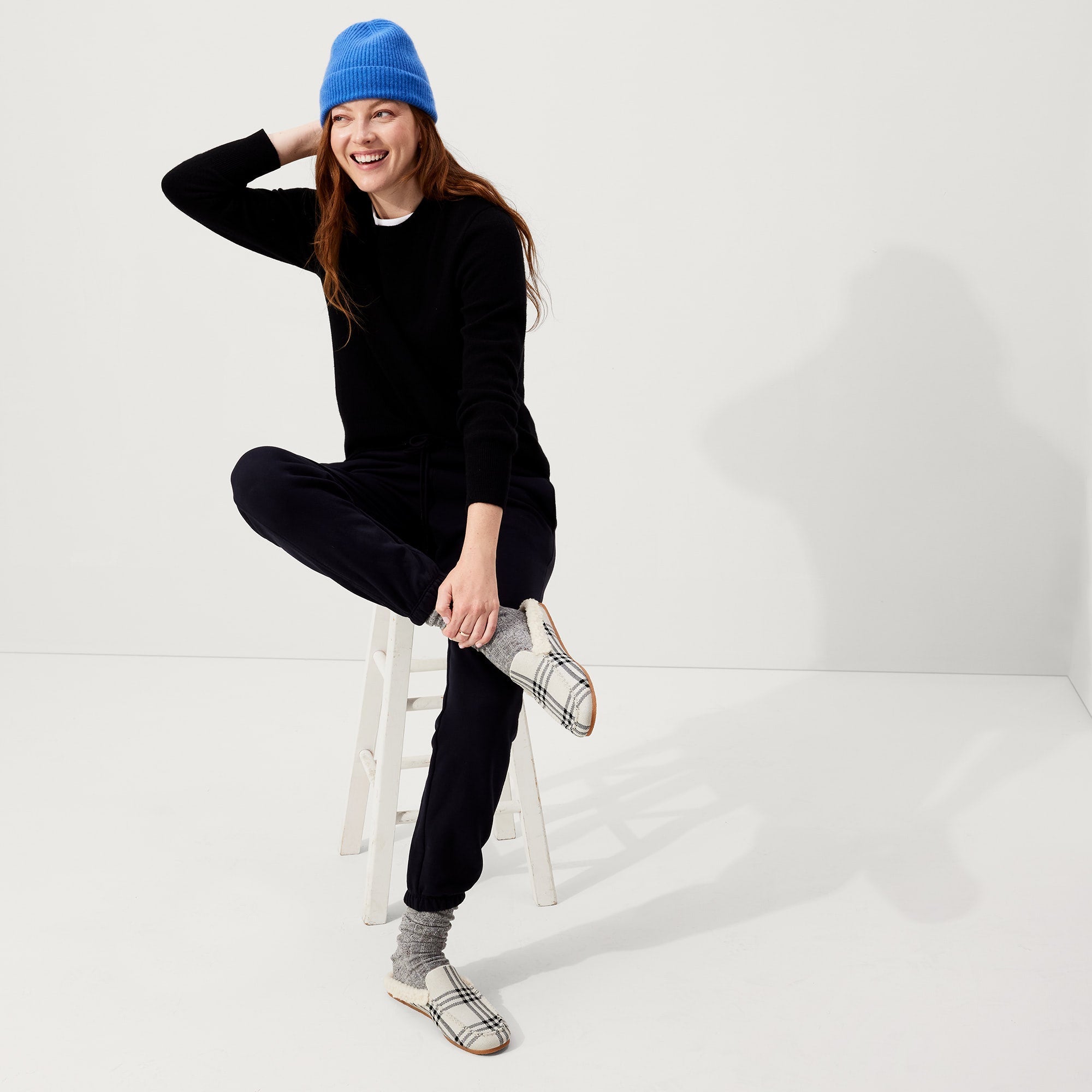  The Scuff Slipper - Cozy Plaid、mySite、preschool7hills