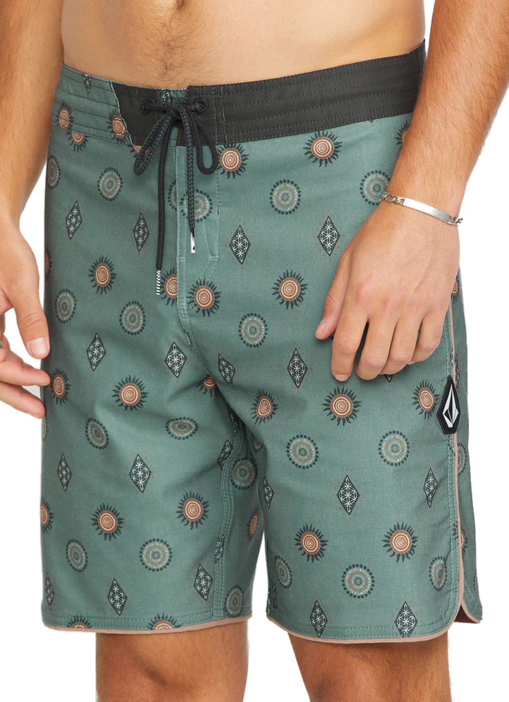 Volcom Men's Print Mister Fib Scallop Stoney 19 Board Shorts、mySite、noshort