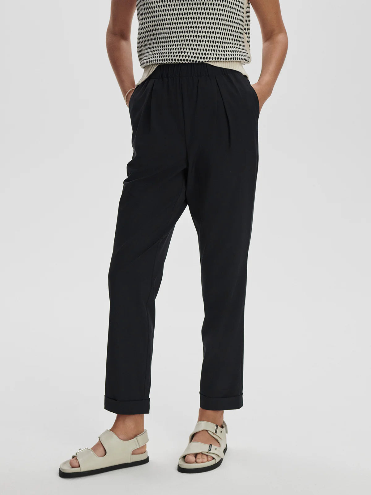 Varley Alana Slim Tapered Cuff Pant, 27、mySite、noshort