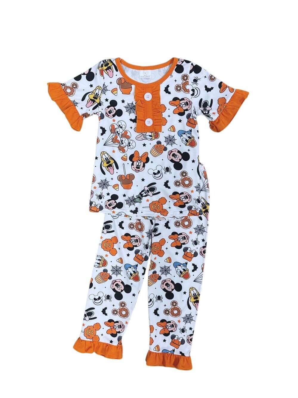 Not Too Scary Girls Short Sleeve Halloween Pajamas、mySite、camillekostekn
