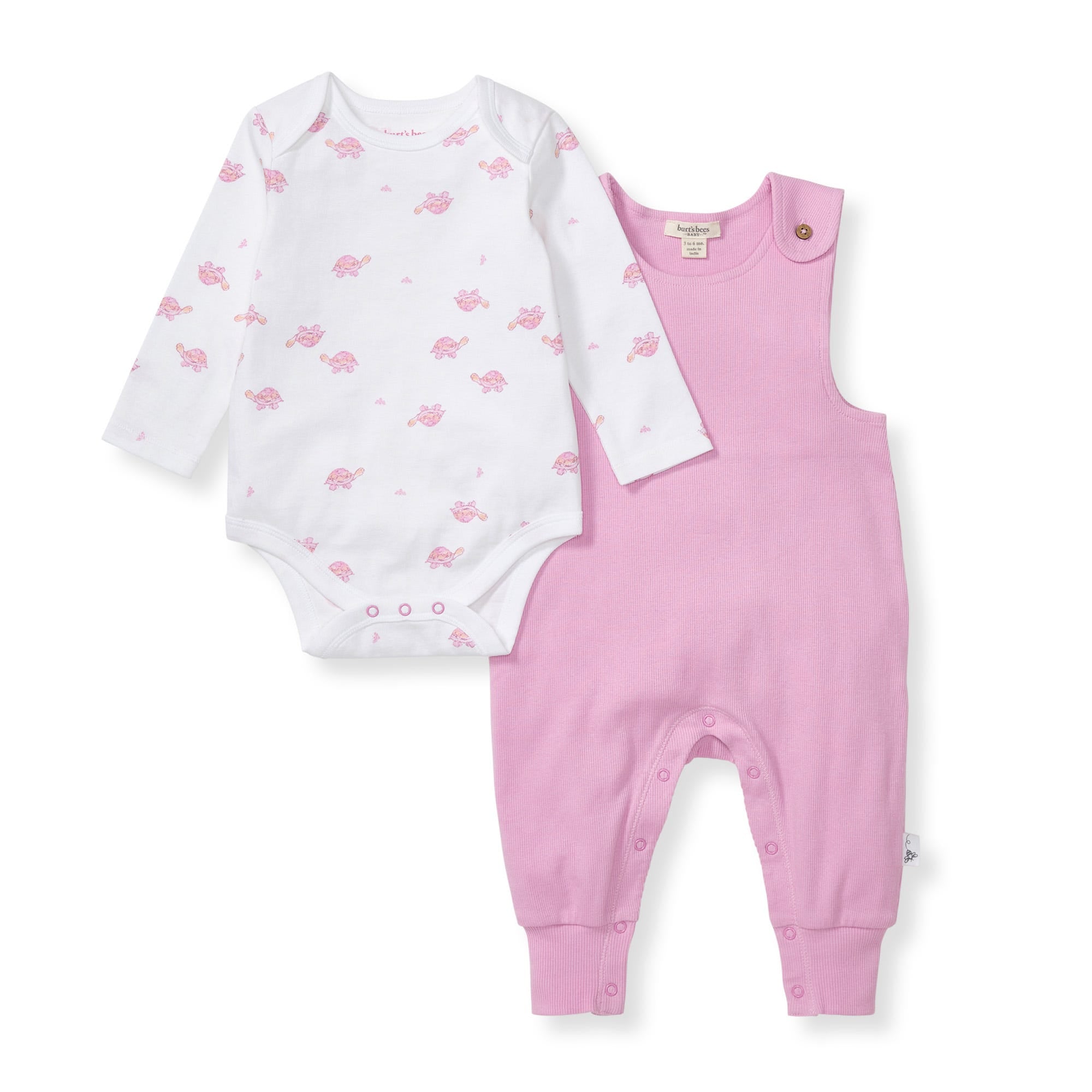 Tortoise Baby Girl Jumpsuit & Bodysuit Set、mySite、g9winljtr