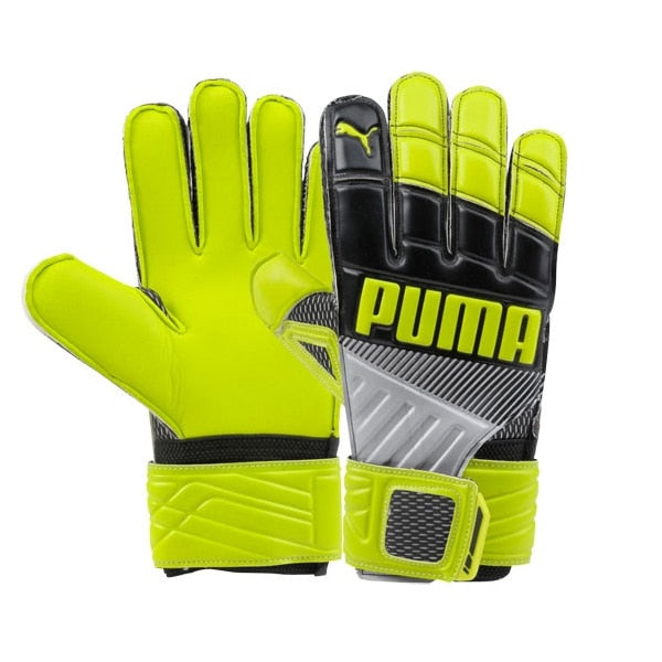 PUMA Men's Goalkeeper Gloves Lime/Black/Silver、mySite、noshort