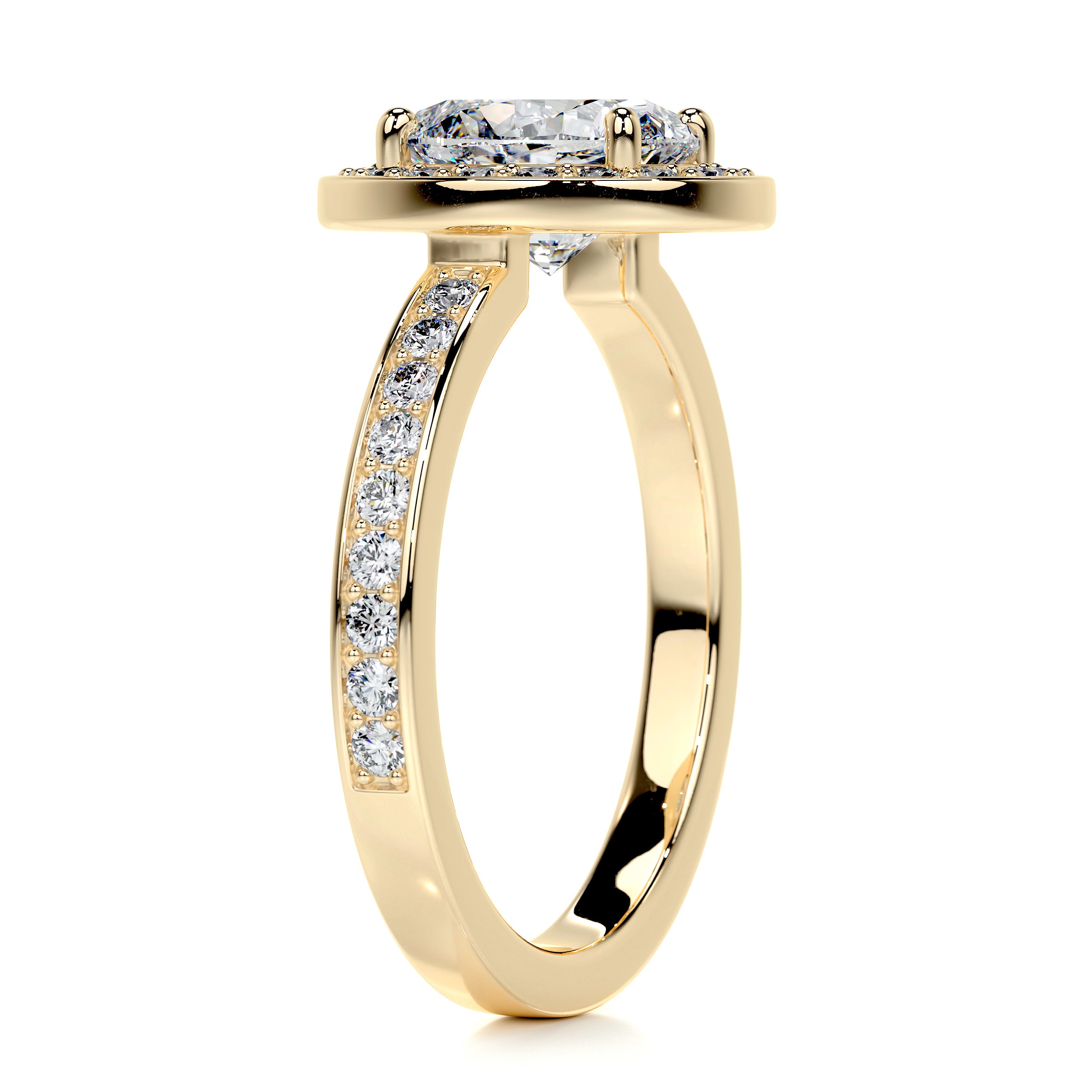 Raina Diamond Engagement Ring -18K Yellow Gold、mySite、hinf8tx79