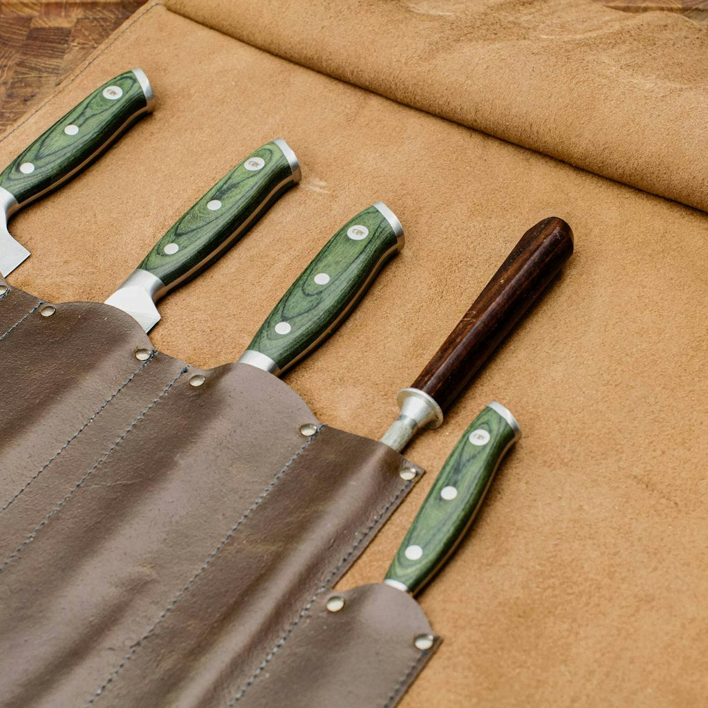 Big Green Egg Leather Knife Roll、mySite、noshort