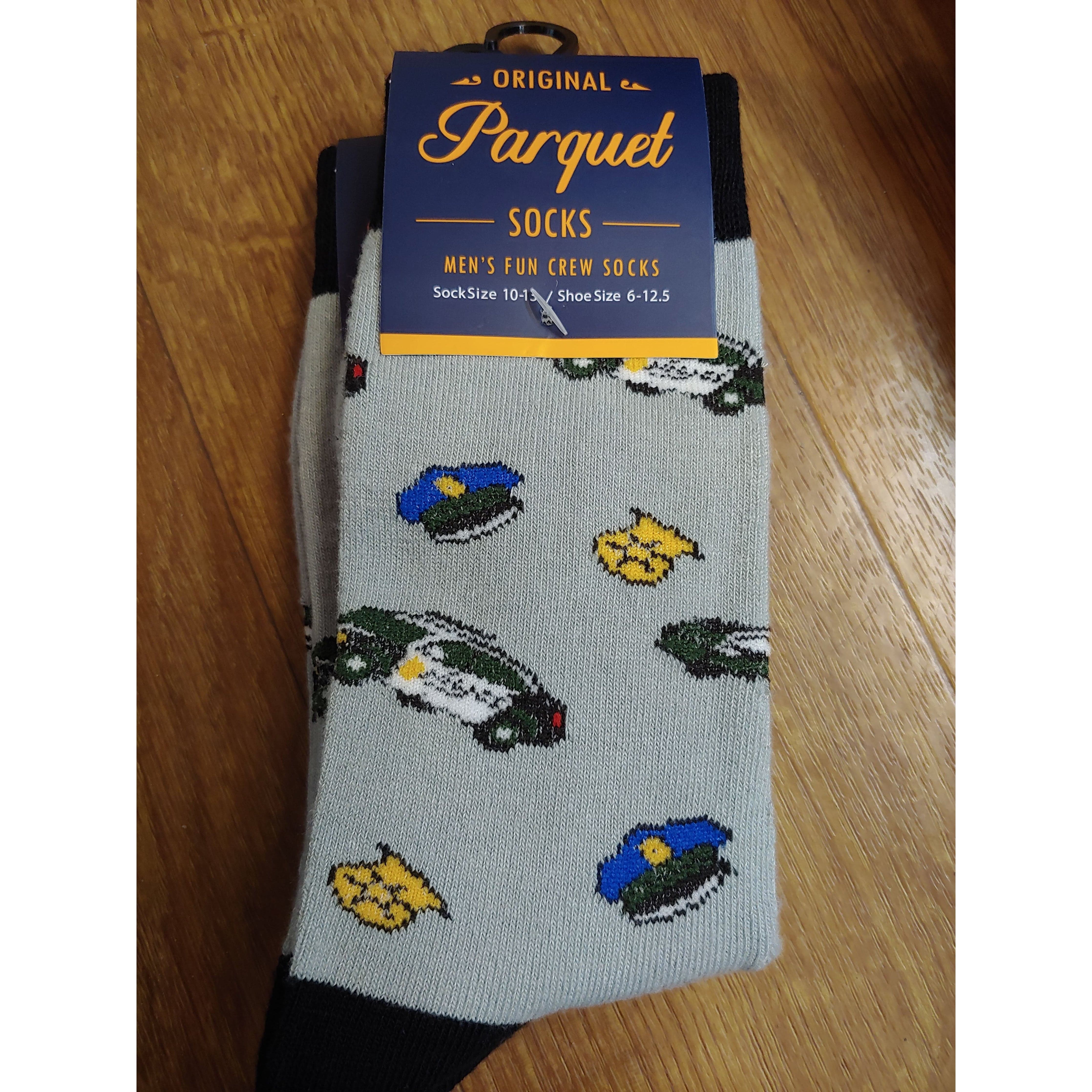 Men's Crew Socks-Pigs, Police, Camo, Dogs, CUTE!、mySite、g9winljtr