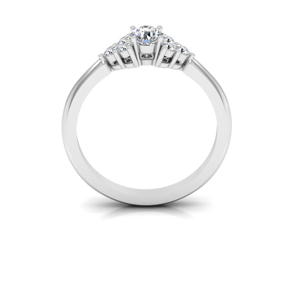 Round Cut Petite Moissanite Engagement Ring、mySite、hinf8tx79