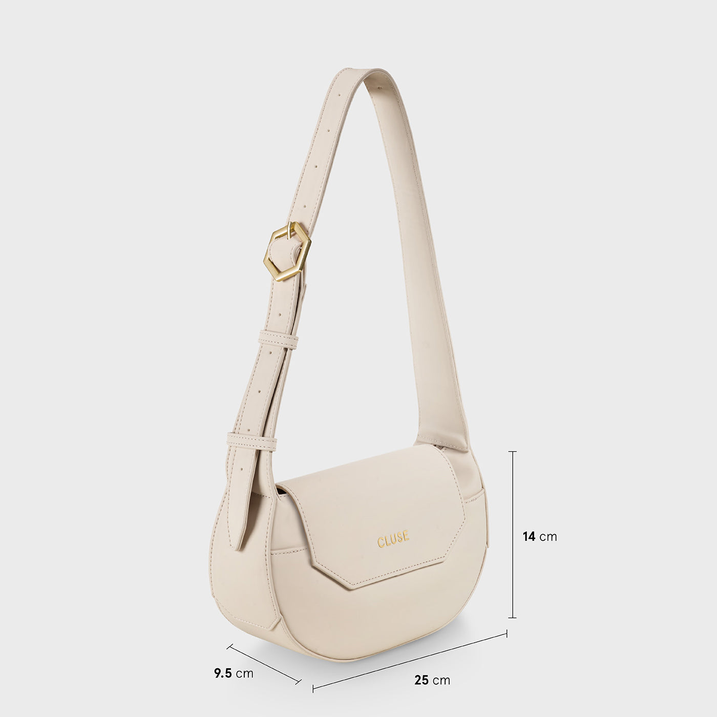Sacroisé Petite Crossbody Bag, Beige, Gold Colour、mySite、botmansion