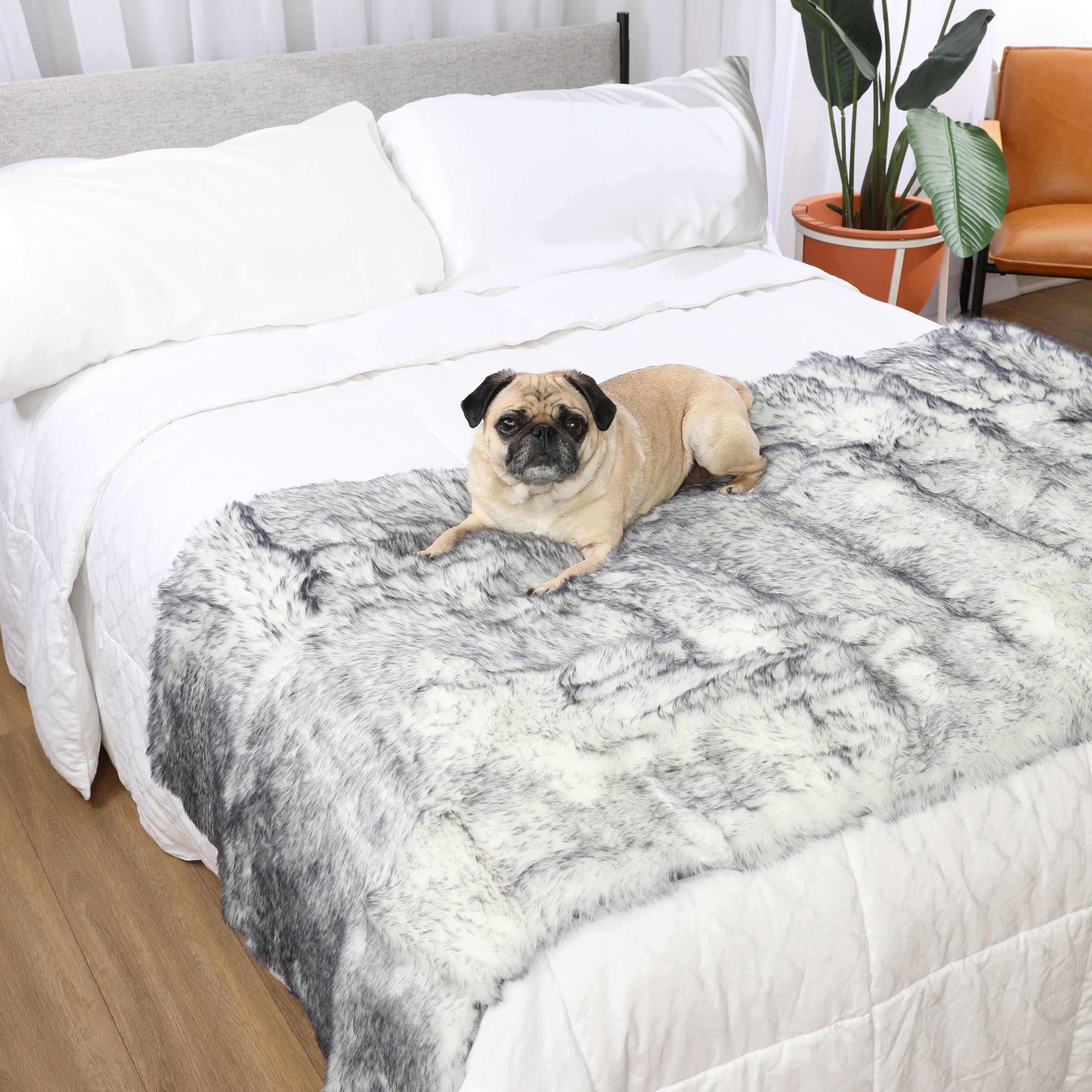 PupProtector™ Luxe Waterproof Bed Runner - Ultra Plush Arctic Fox、mySite、solidvoid