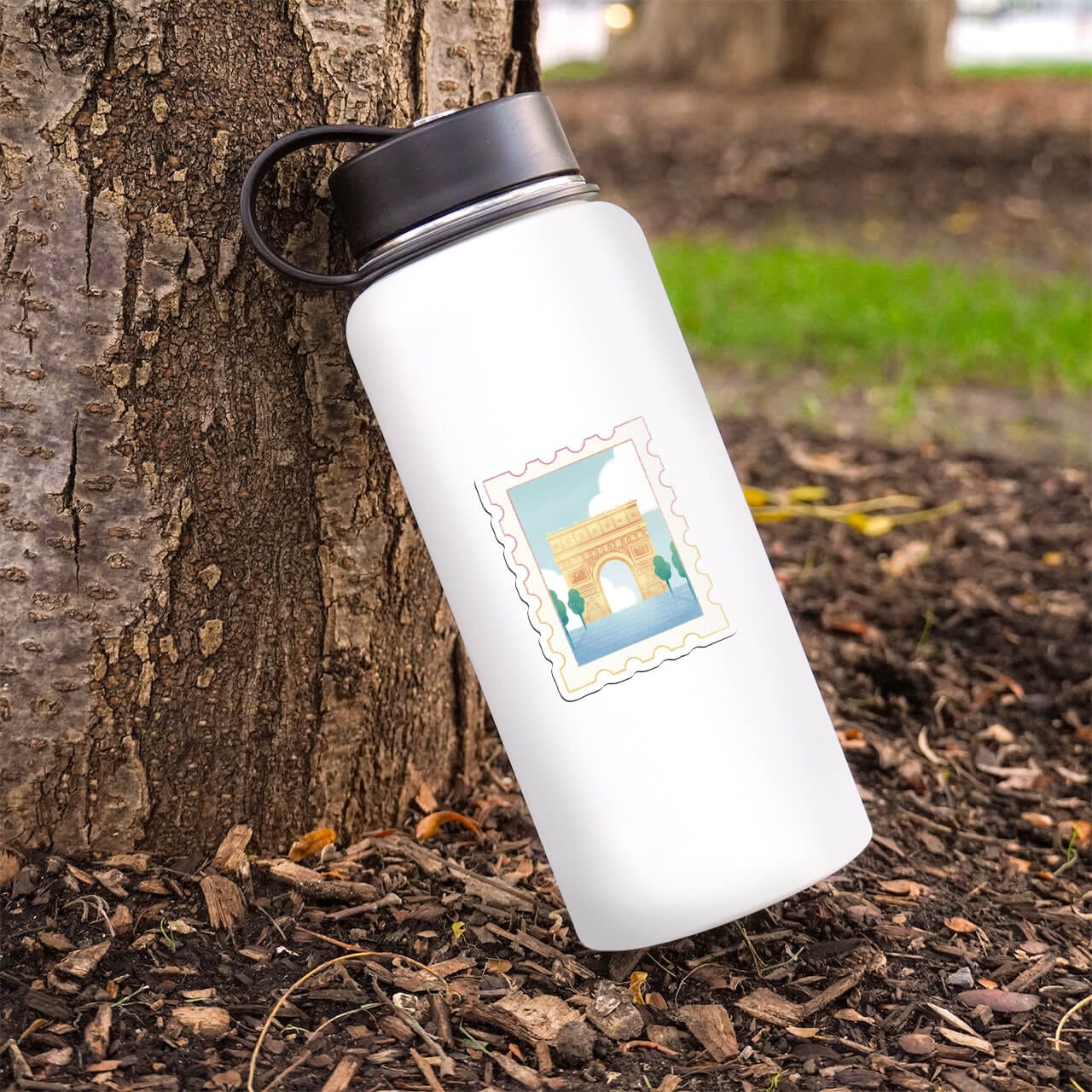  Paris Arc De Triomphe Stamp Sticker、mySite、elrpsem3k