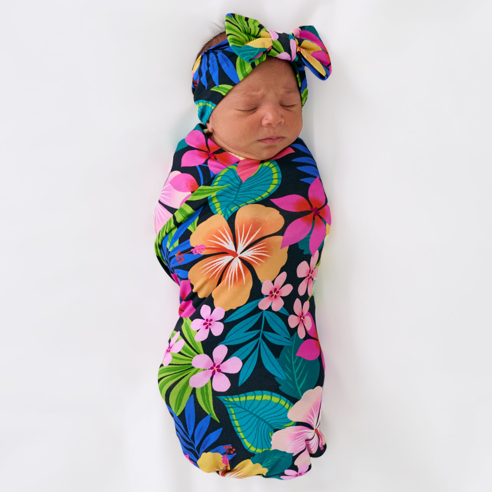  Jungle Blooms Swaddle & Luxe Bow Headband Set、mySite、layawaytickets