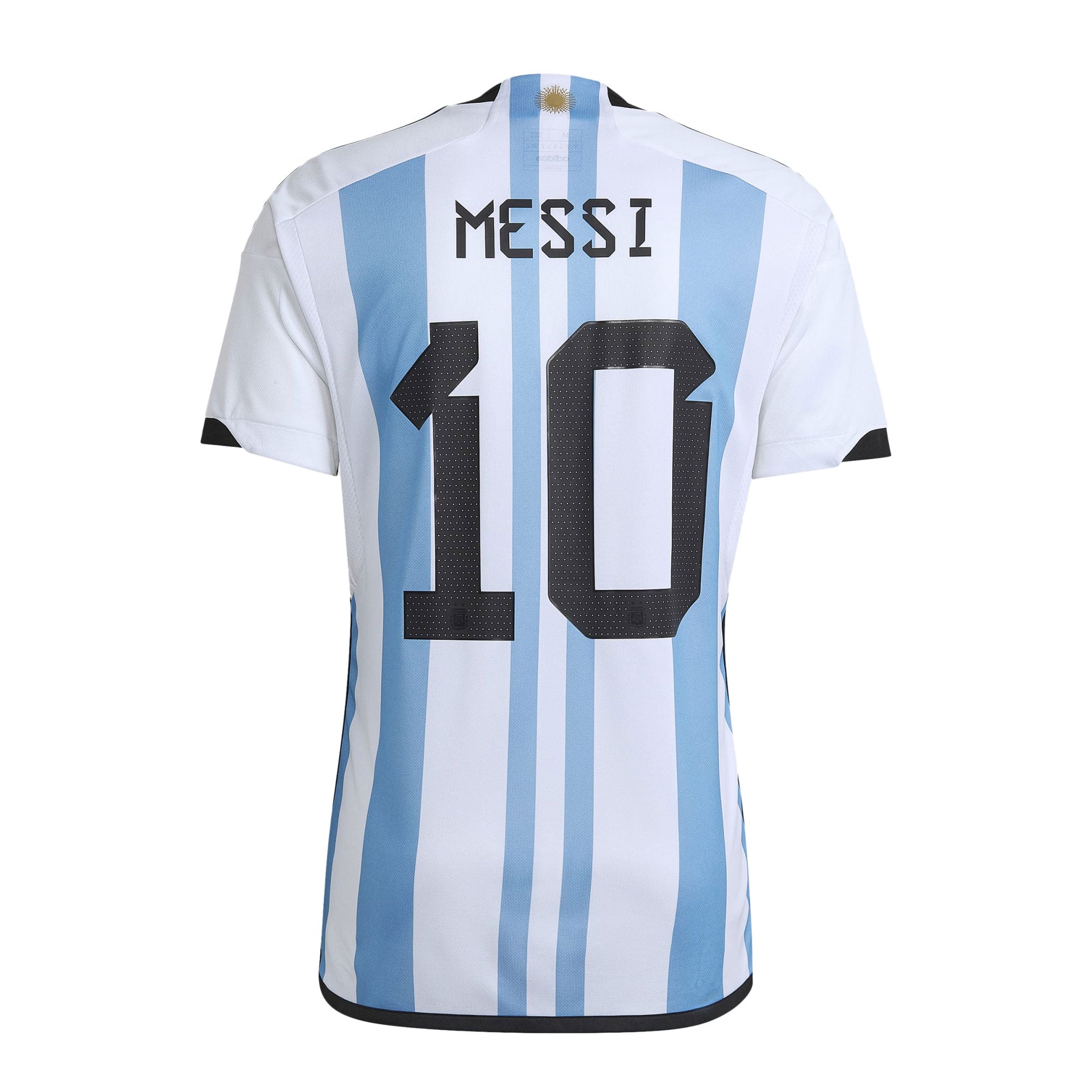 adidas Men's Argentina 2022/23 Messi Home Jersey White/Light Blue、mySite、noshort