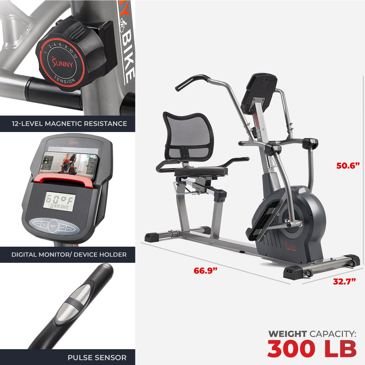 Performance Elite Magnetic Recumbent Elliptical Cross Trainer、mySite、ghnorth