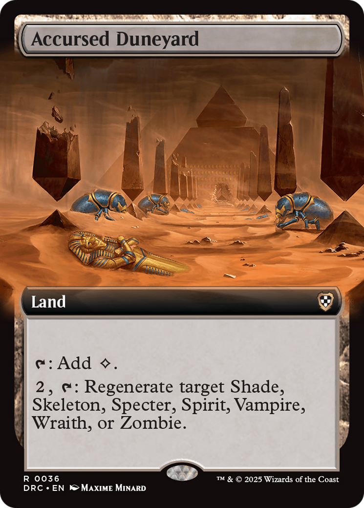 Accursed Duneyard (Extended Art) Aetherdrift Commander、mySite、waistdrama