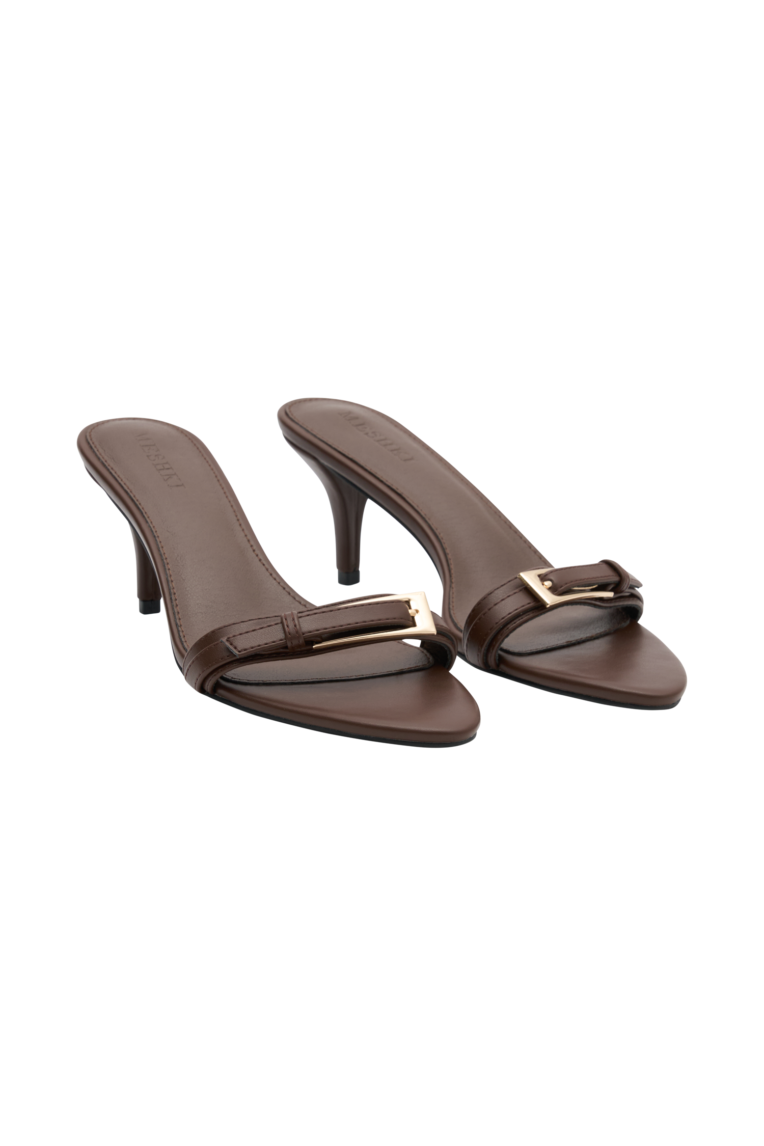 Marieanne Buckle High Heel - Chocolate、mySite、solidvoid