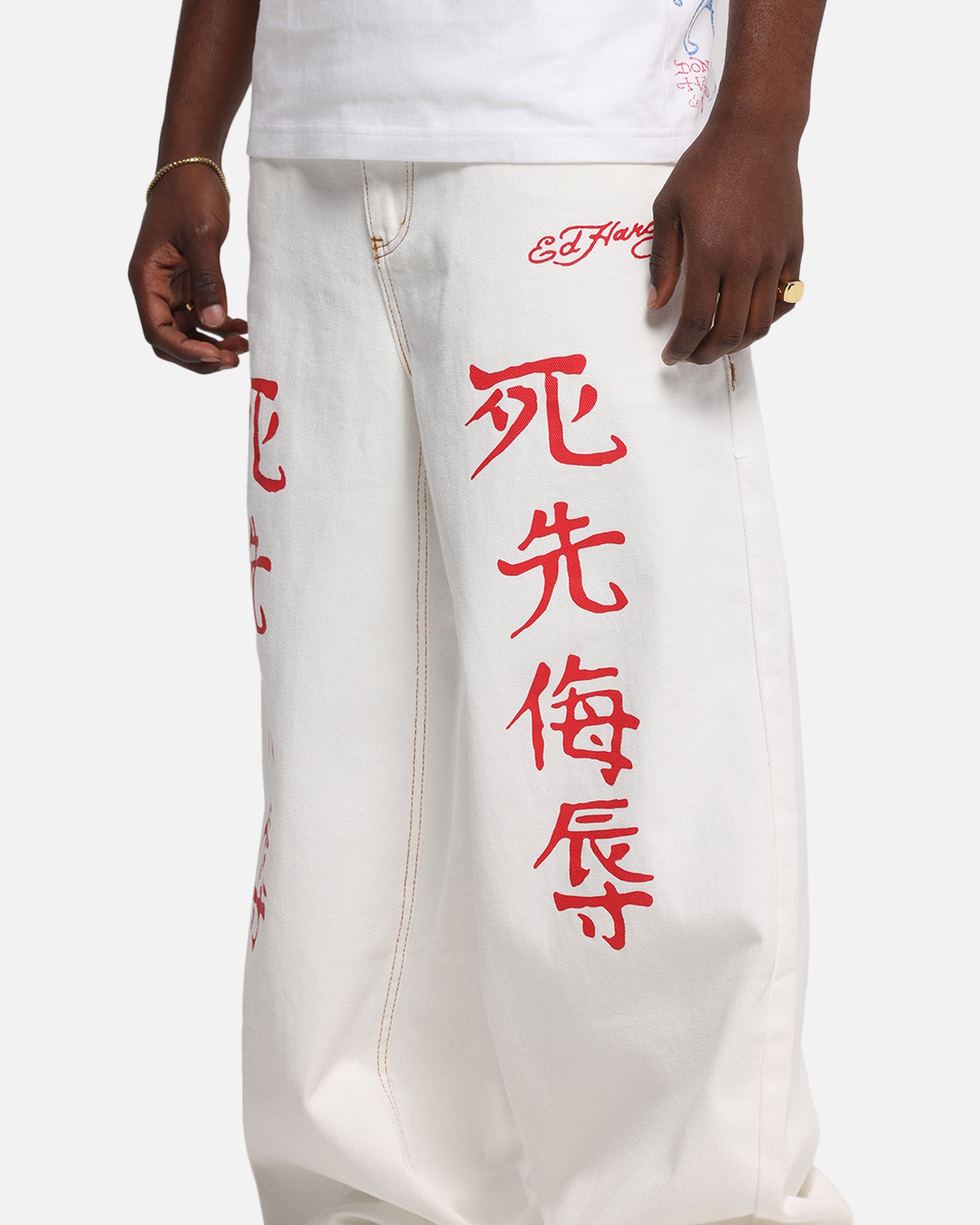 Ed Hardy Death Before Dishonour Jeans Off White、mySite、zt4zffjzw