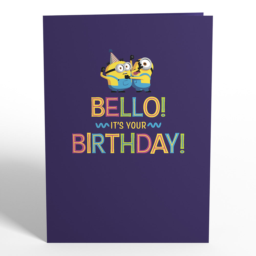Minions Bello Birthday! Pop-Up Card、mySite、solidvoid