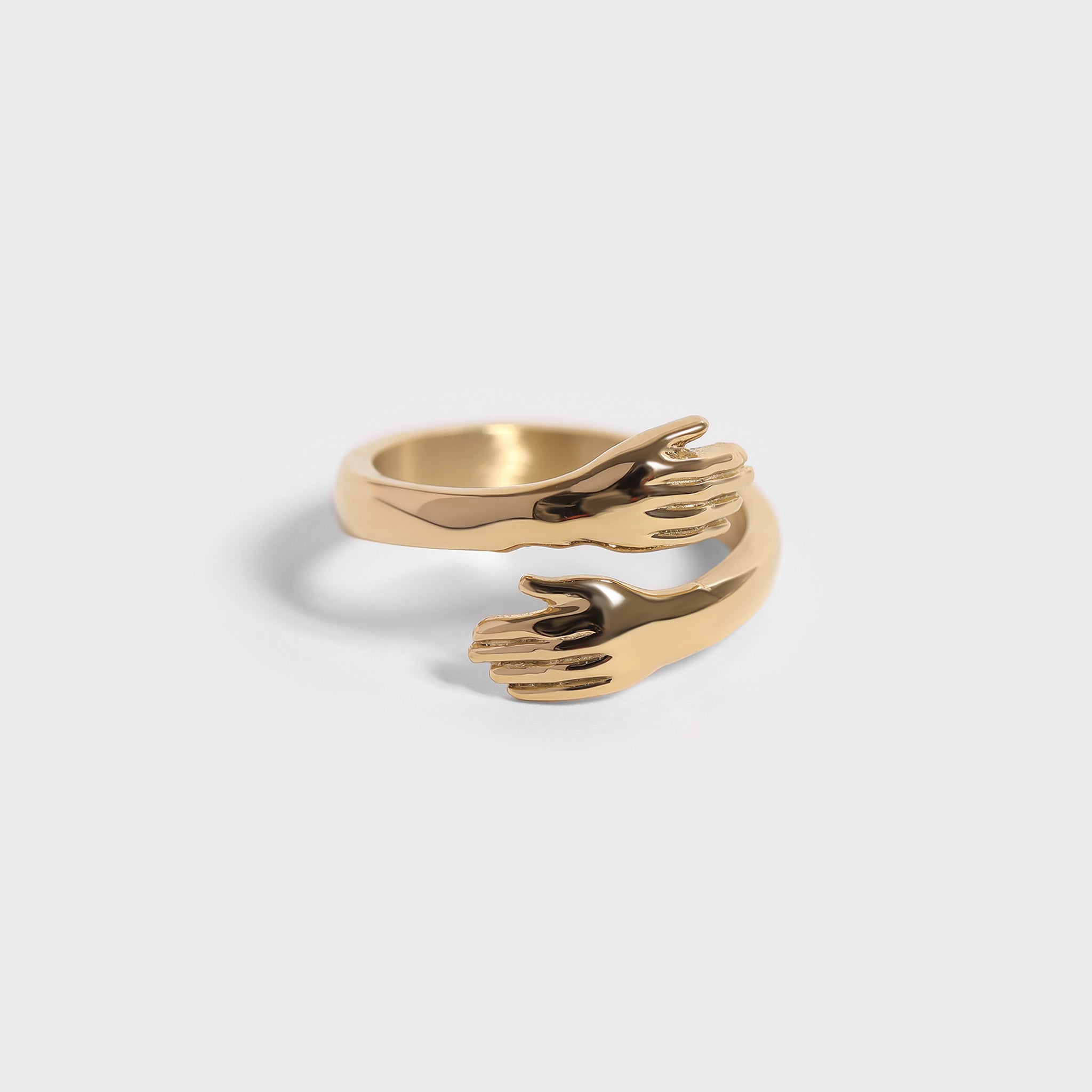 18K Gold PVD Stainless Steel Hug Ring / KSS0002、mySite、dreamappss