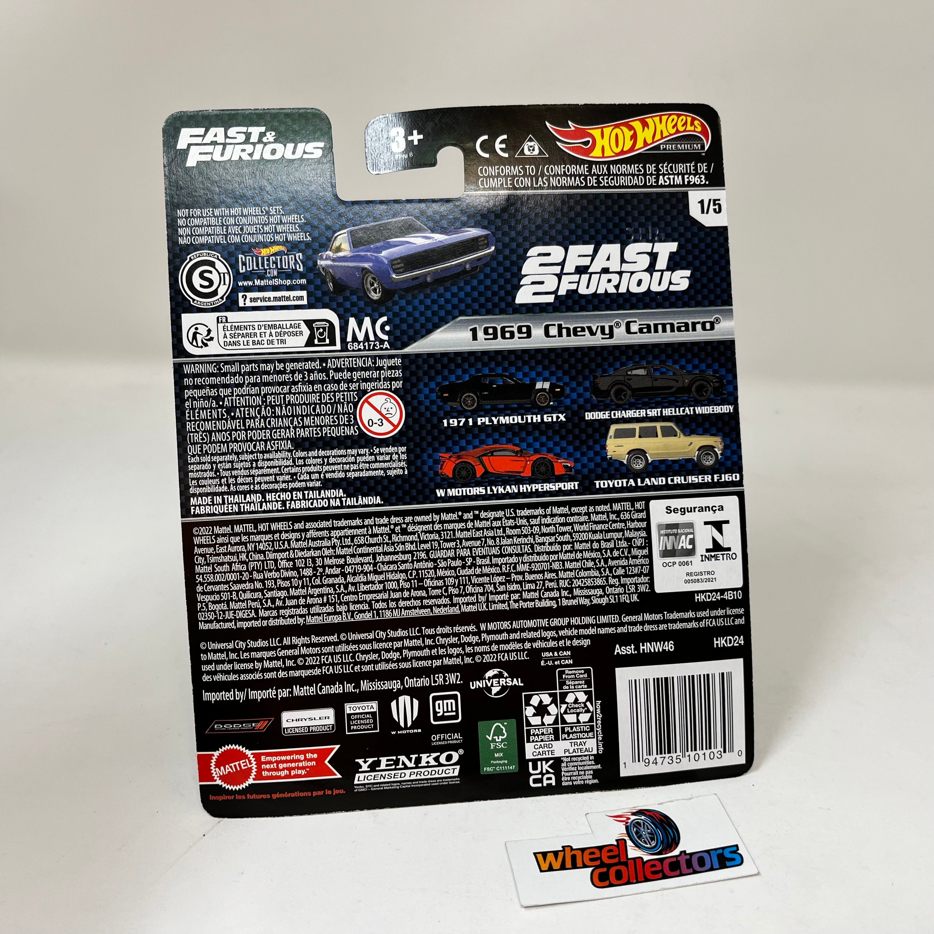 1969 Chevy Camaro * 2023 Hot Wheels Fast & Furious Retro Entertainment Case B、mySite、hgirdovlk