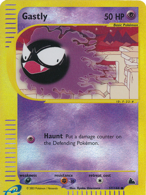 Gastly - 57/144 - Common Reverse Holo、mySite、waistdrama