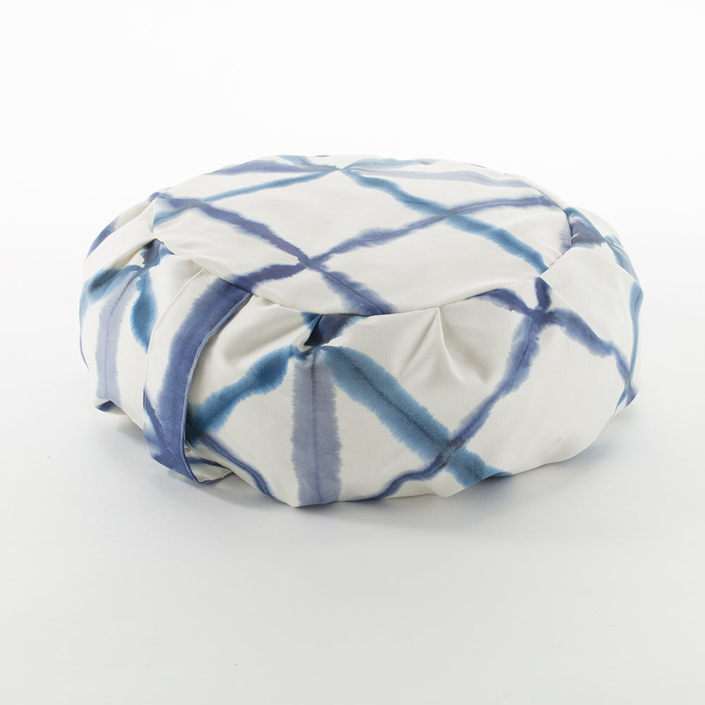 Blue Watercolor Geometric Print Buckwheat Hull Zafu - COVER ONLY、mySite、topwebapps