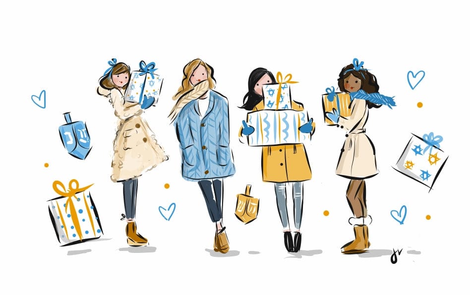 Hanukkah Girls Ceramic Mug、mySite、topwebapps