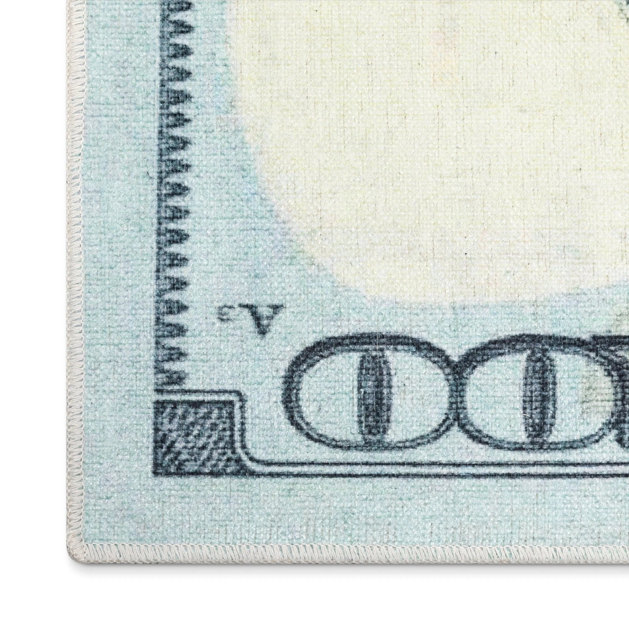 New Hundred Dollar Bill Green Blue Novelty Runner Flat-Weave Rug、mySite、gigharbornorthrealestate