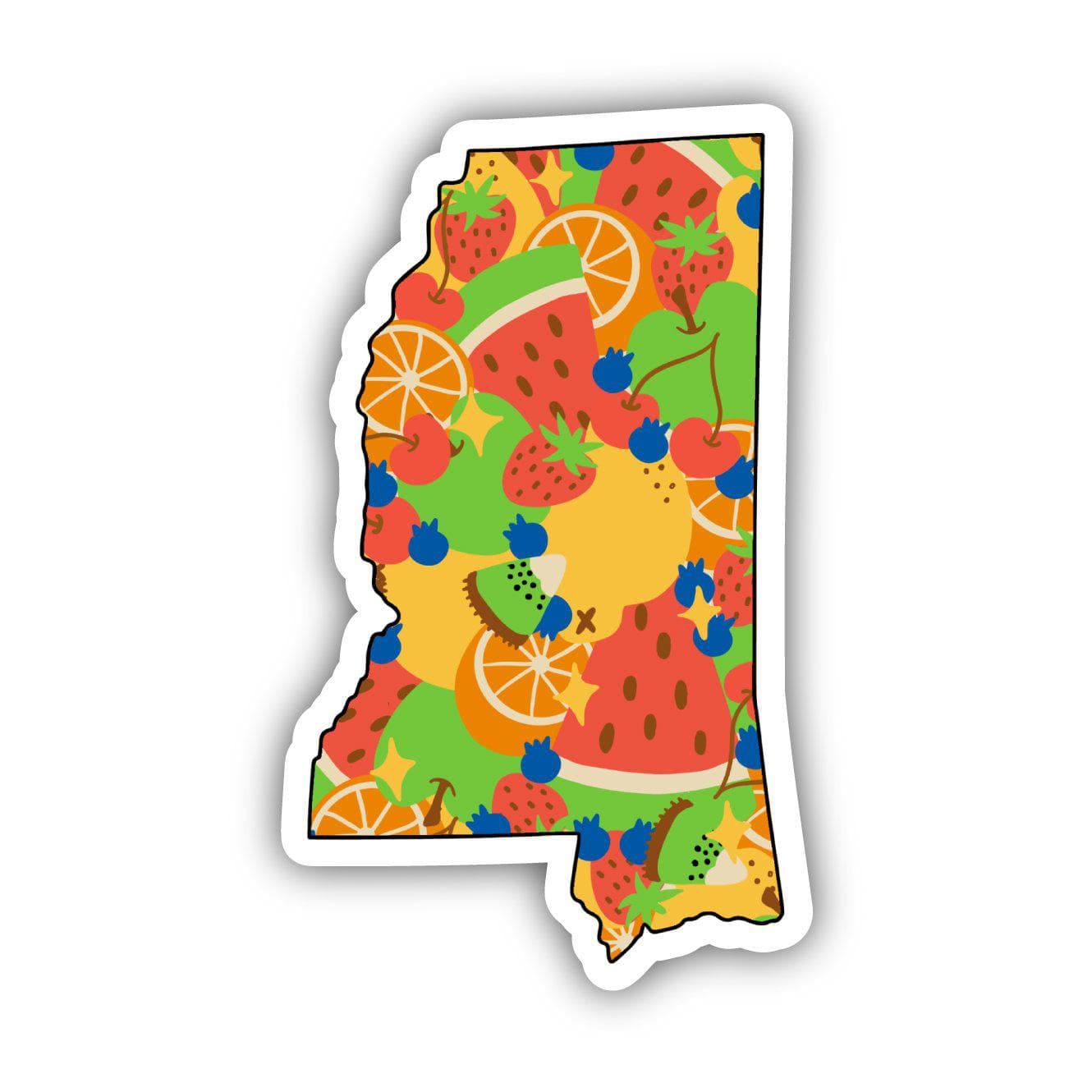  Mississippi Fruit Pattern Sticker、mySite、elrpsem3k
