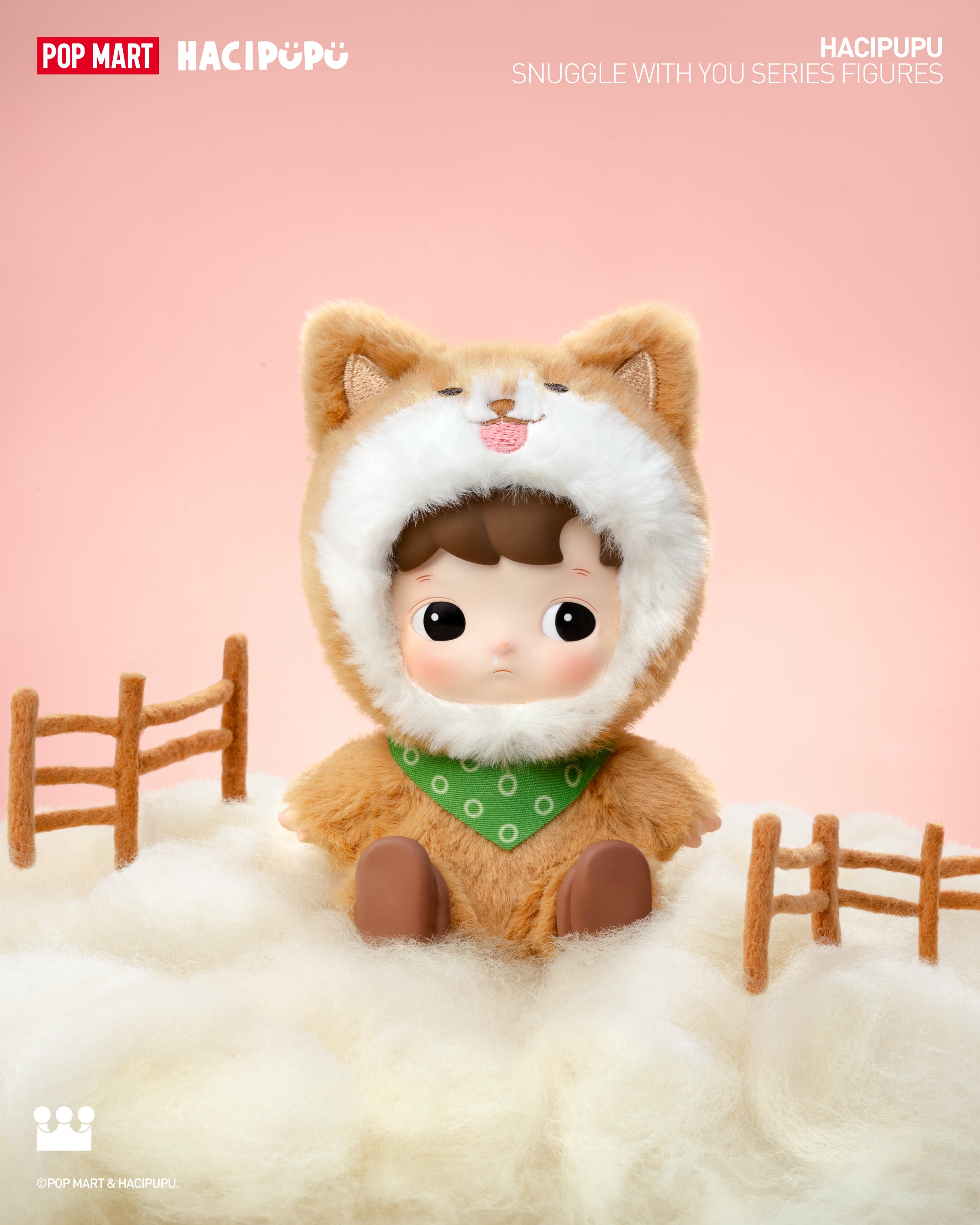  POP MART HACIPUPU Snuggle With You Series Figures、mySite、greenlandpopulation
