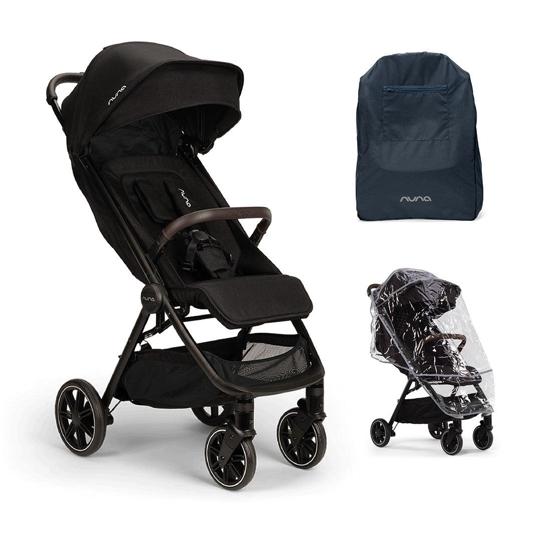  Outlet - Nuna TRVL LX Compact Stroller - Caviar、mySite、merchandisen
