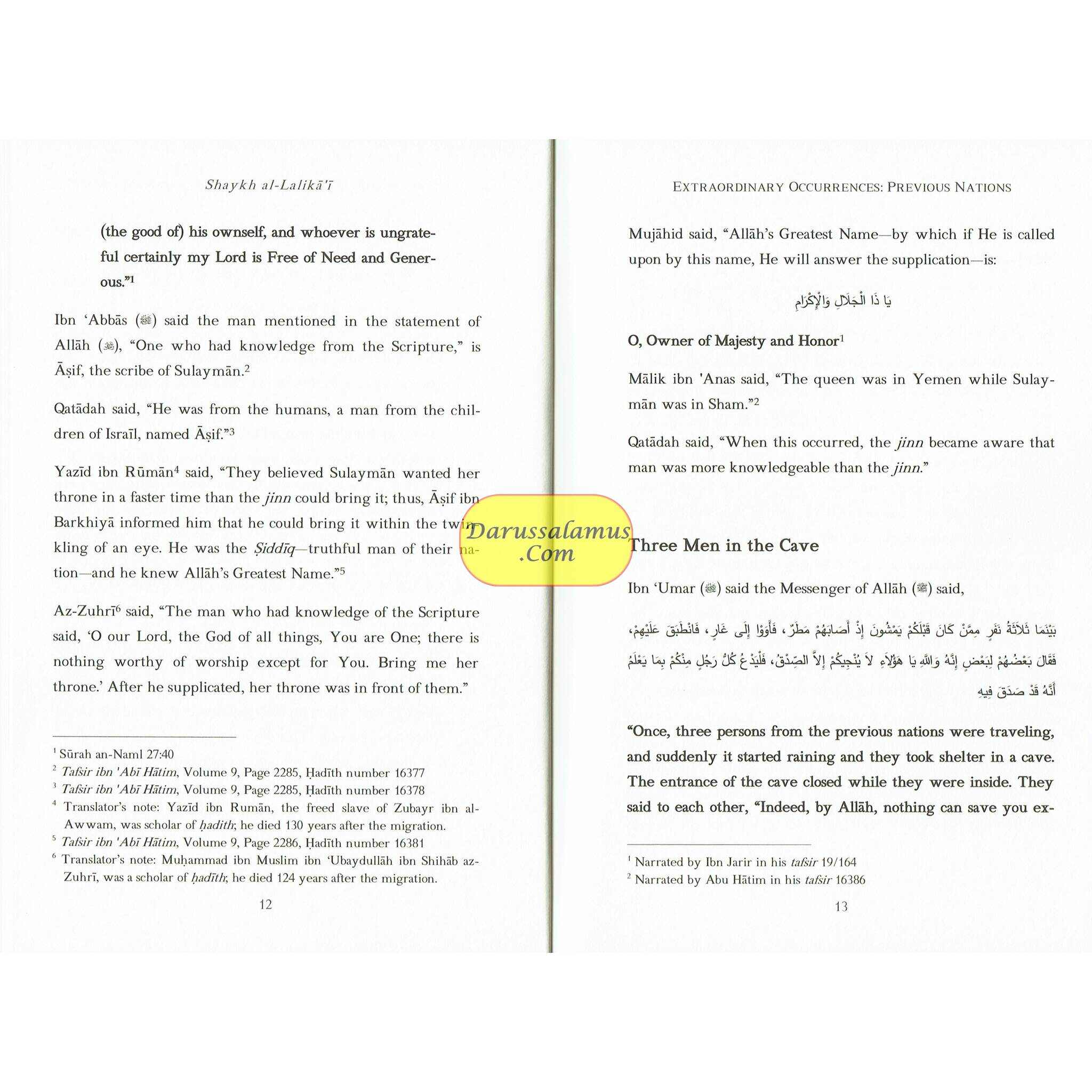 Extraordinary Occurrences from the Allies of Allah By Imam Al lalikai、mySite、topwebapps