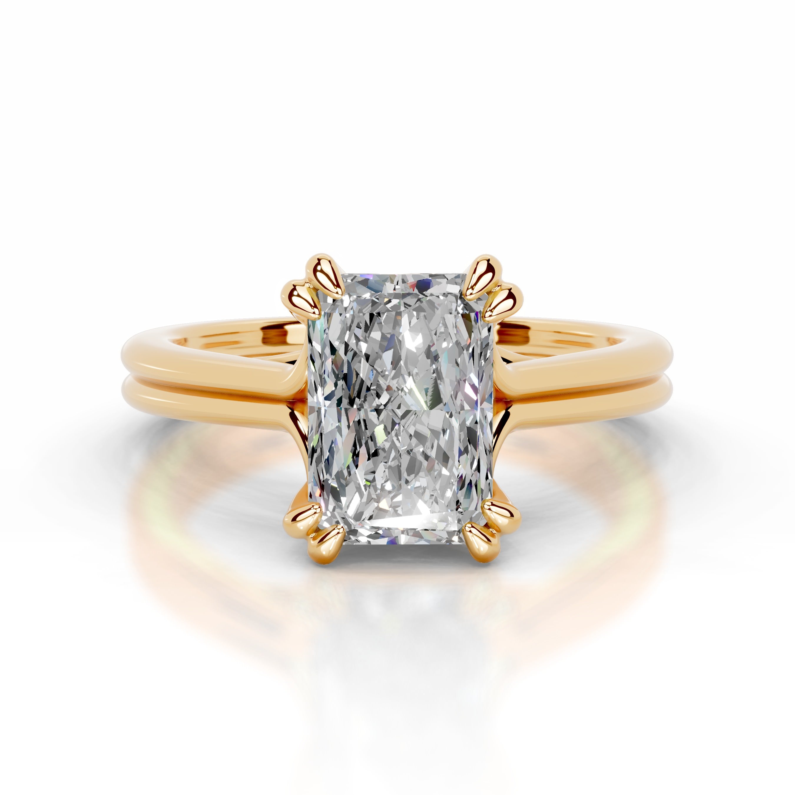 Calliope Moissanite Ring - 18K Yellow Gold、mySite、hinf8tx79