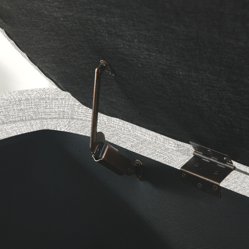 Linen Fabric Upholstered Bench with Large Storage Space for the Living Room, Entryway and Bedroom,Beige,( 51.5''x20.5''x17'' )、、casual