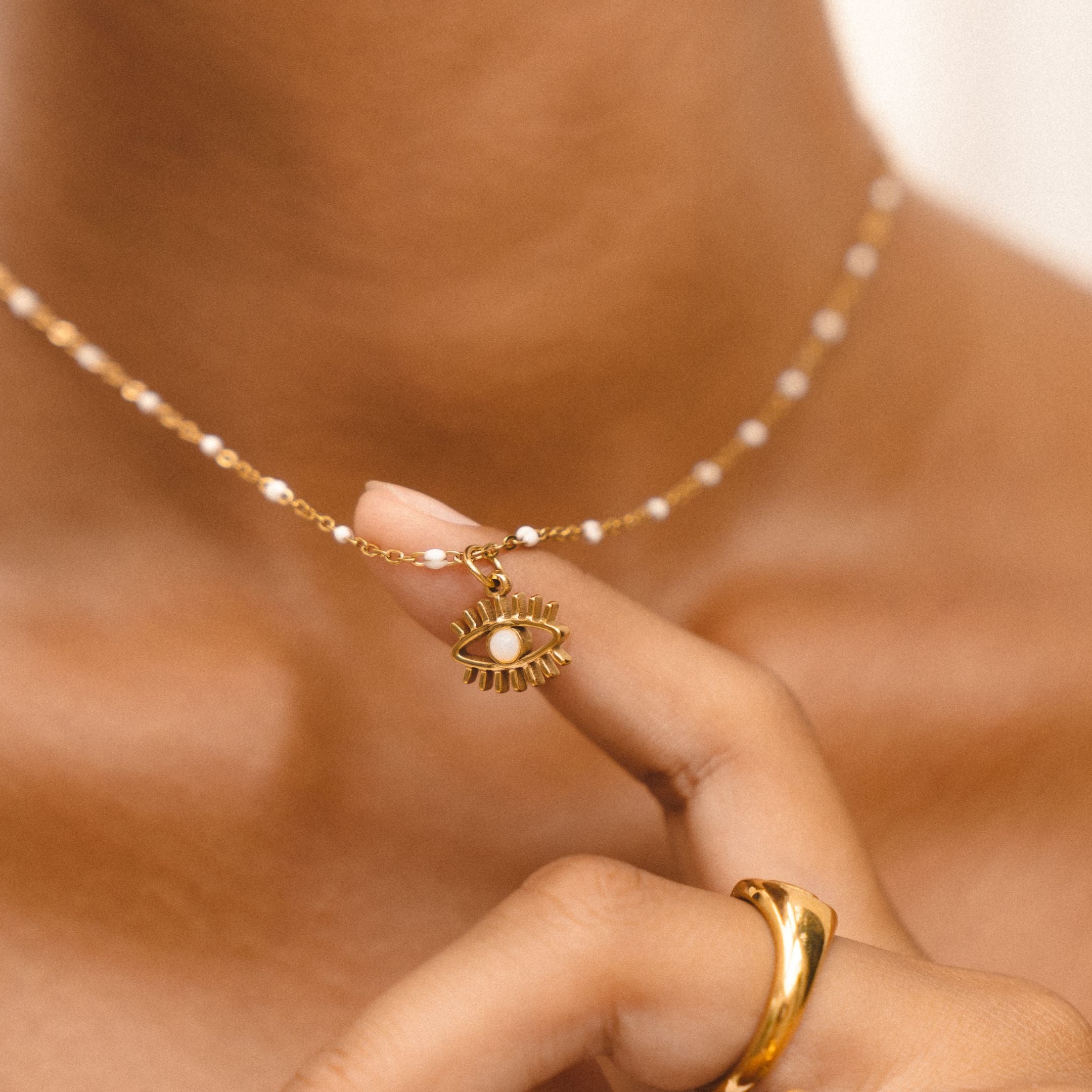 Opal Evil Eye Necklace、mySite、hinf8tx79