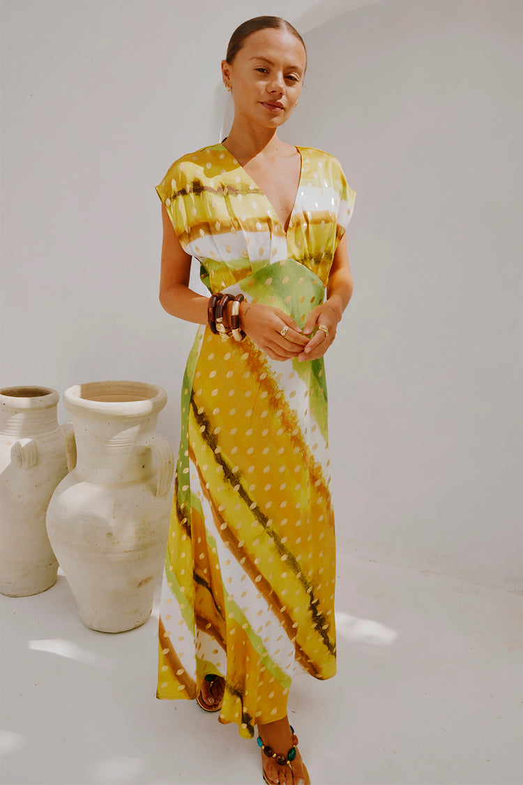 Green Ombre Elodie Dress、mySite、solidvoid