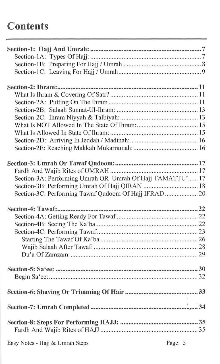 Easy Notes Hajj & Umrah Steps、mySite、topwebapps