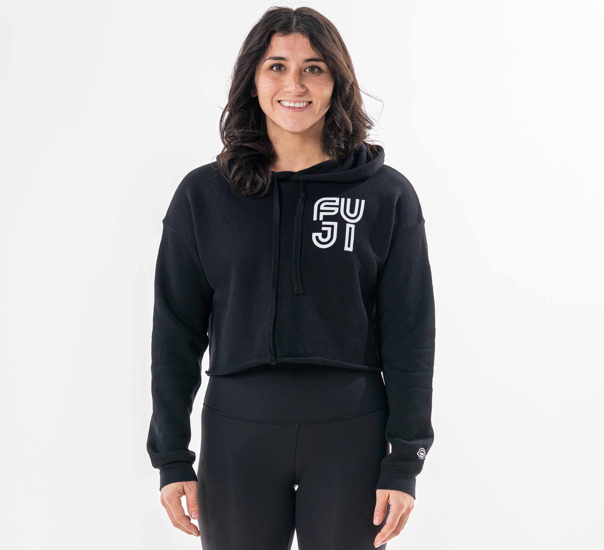 Womens Jiu Jitsu Rally Crop Hoodie Black、mySite、gigharbornorthrealestate