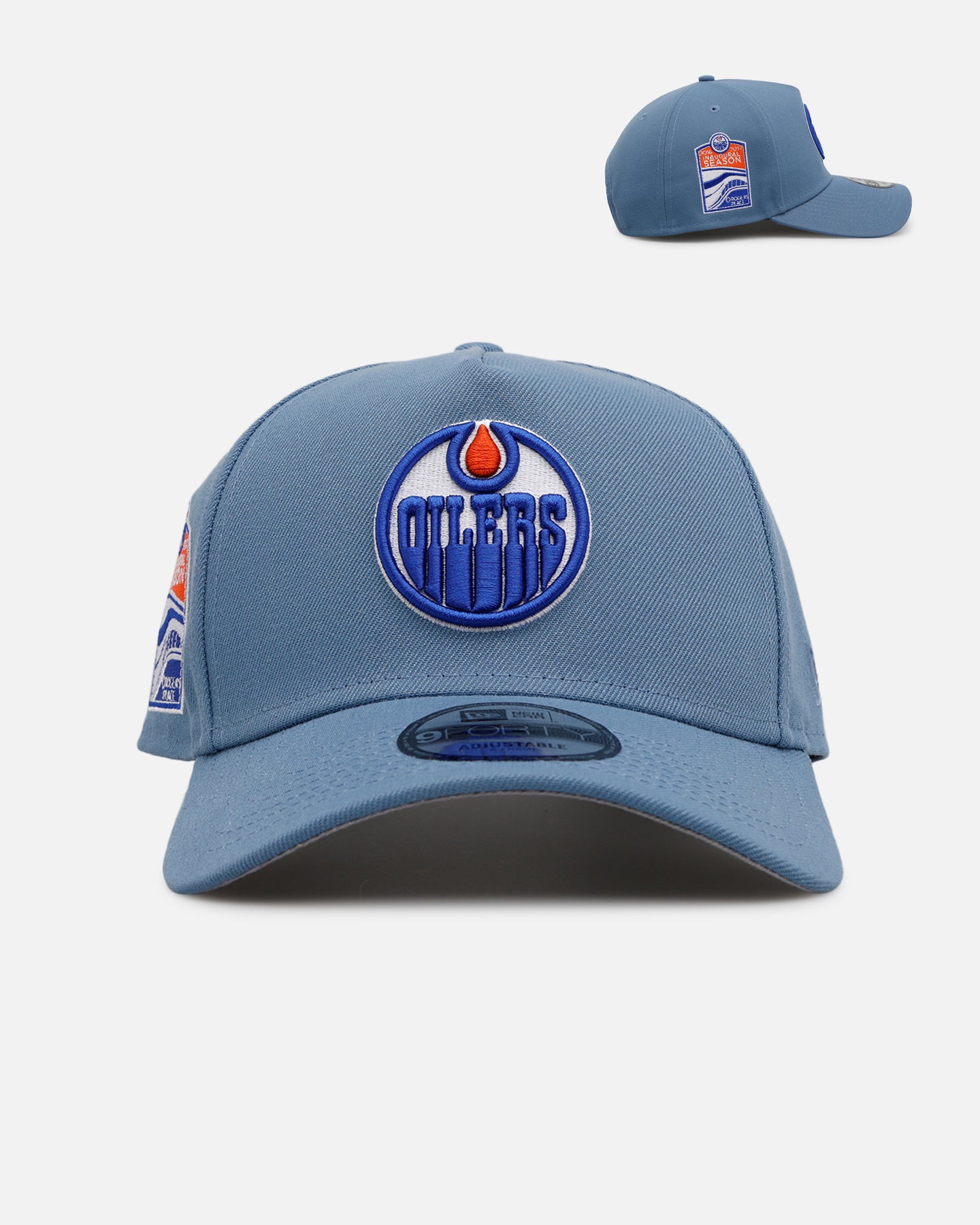 New Era Edmonton Oilers 'Faded Blue' 9FORTY A-Frame Snapback Faded Blue、mySite、zt4zffjzw